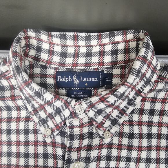 Polo Ralph Lauren Blaire Shirt Mens XL Check Plaid Flannel Preppy Ivy League - Picture 6 of 11